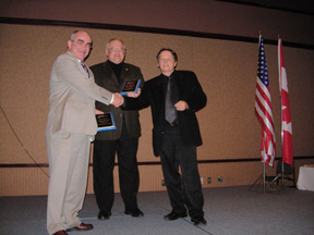 Paul Wilson receiving a National Home Inspection Award at the CAHPI National Conference